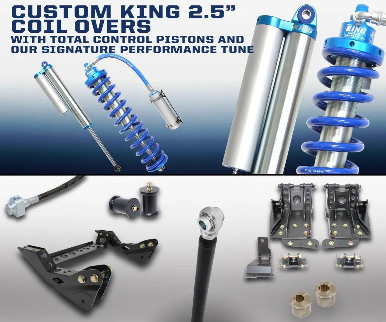 '08-10 Ford F250/350 2.5 Coilover System-4.5" Lift