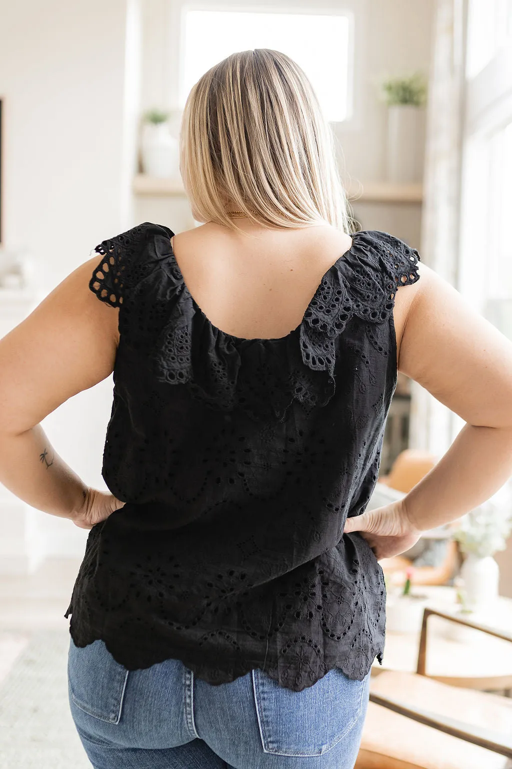 Andree by Unit Parisian Stroll Lace Blouse in Black