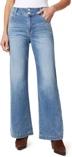 Angels Forever Young Women's Everbreeze Curvy High-Rise Relaxed Flare Jeans