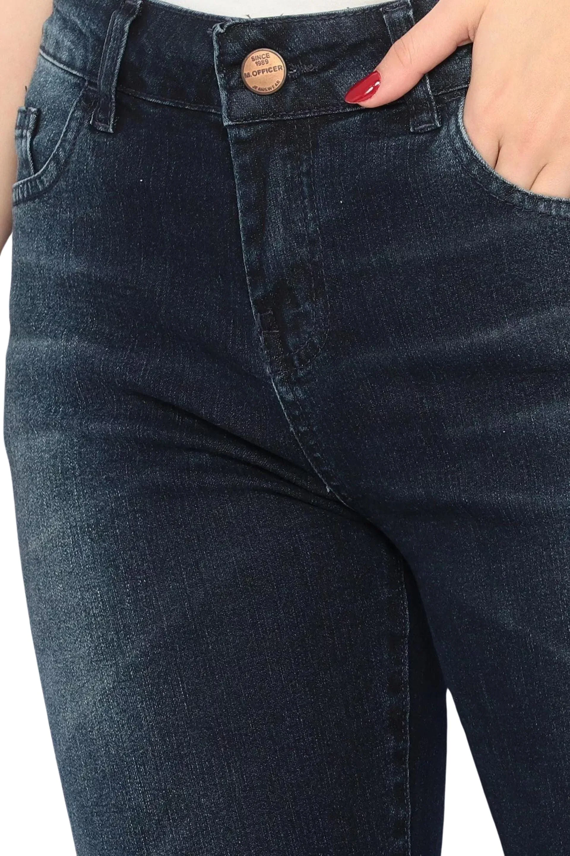 CALÇA JEANS BOOTCUT C3 DARK BLUE