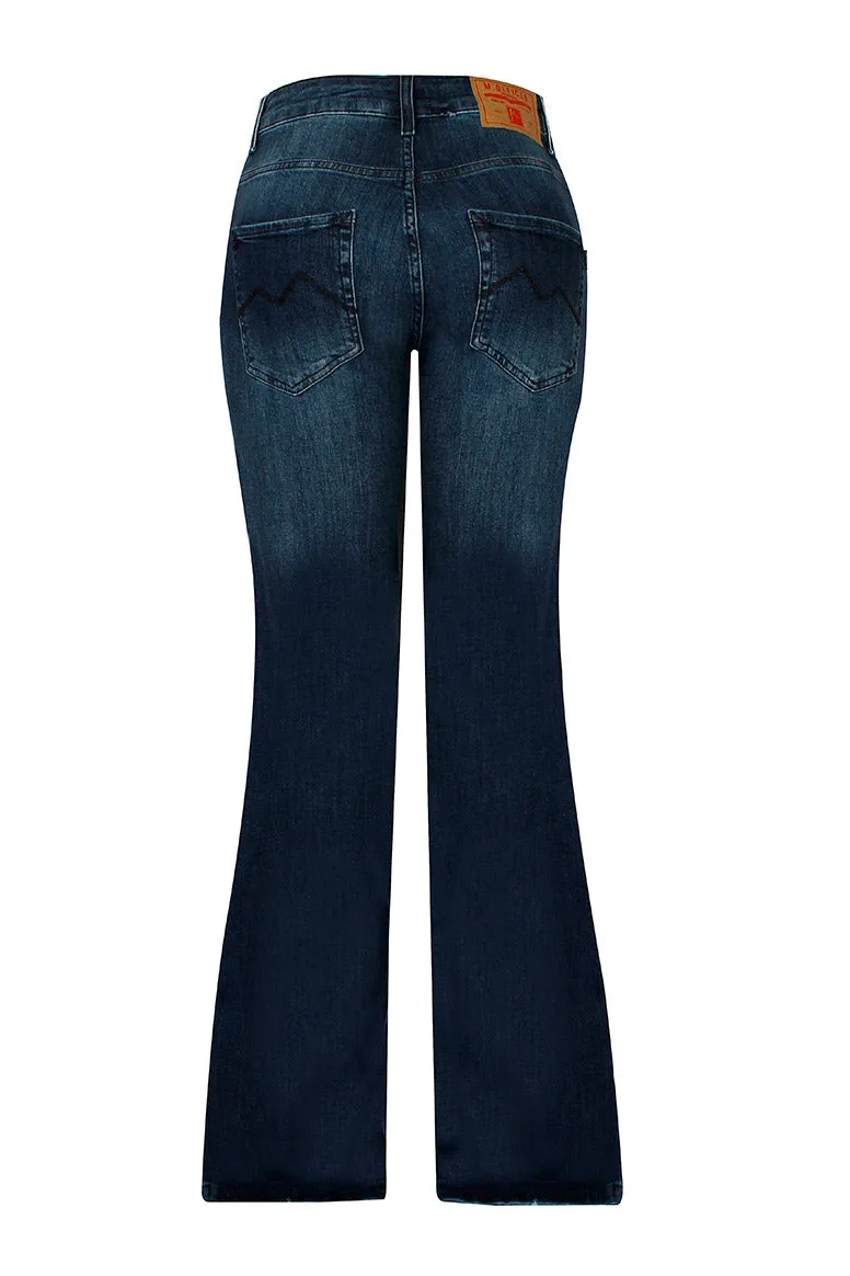 CALÇA JEANS BOOTCUT C3 DARK BLUE
