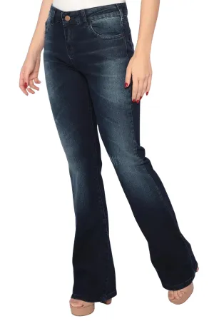 CALÇA JEANS BOOTCUT C3 DARK BLUE
