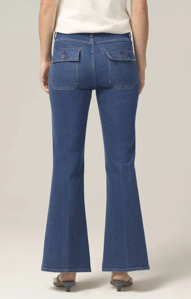 Citizens of Humanity - Maisie Patch Pocket Flare Jeans in Zenith