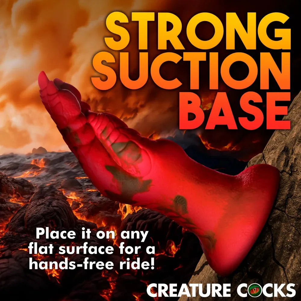 CREATURE COCKS RAPTOR CLAW FISTING SILICONE DILDO RED