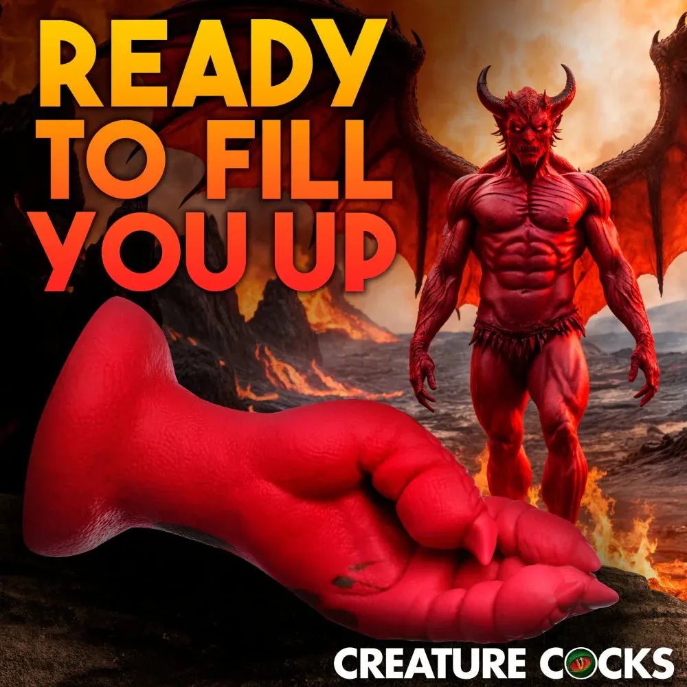 CREATURE COCKS RAPTOR CLAW FISTING SILICONE DILDO RED