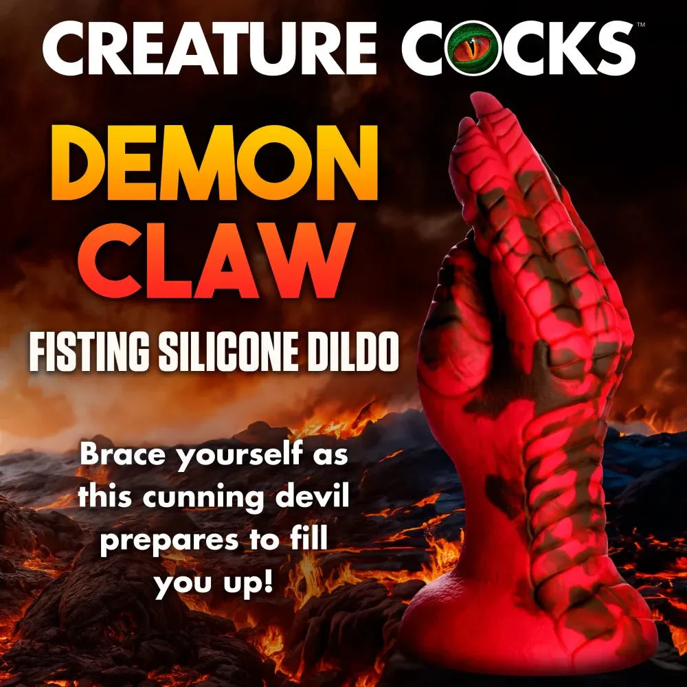 CREATURE COCKS RAPTOR CLAW FISTING SILICONE DILDO RED