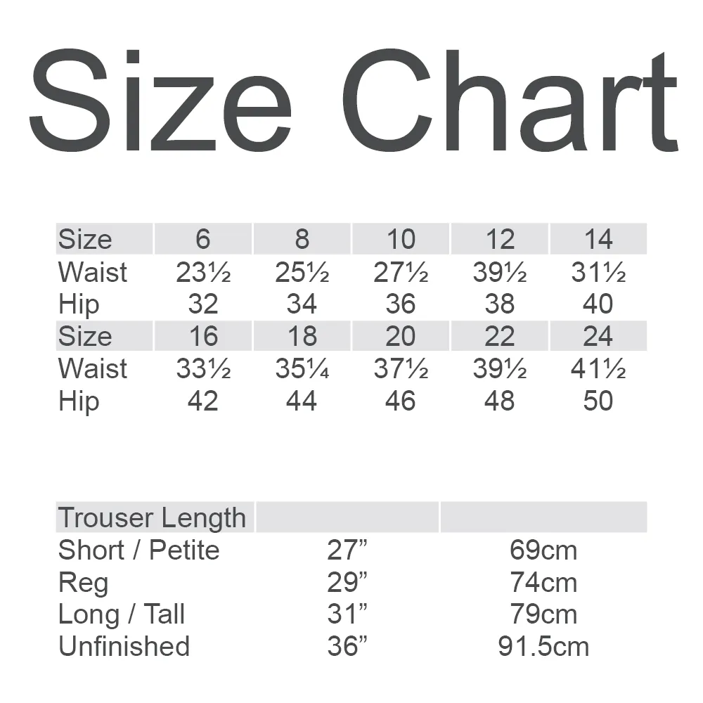 Grosvenor Ladies Trousers Charcoal