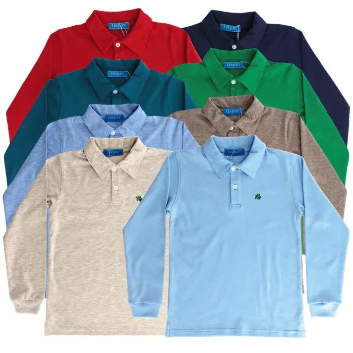 Harry L/S Polo-Bark