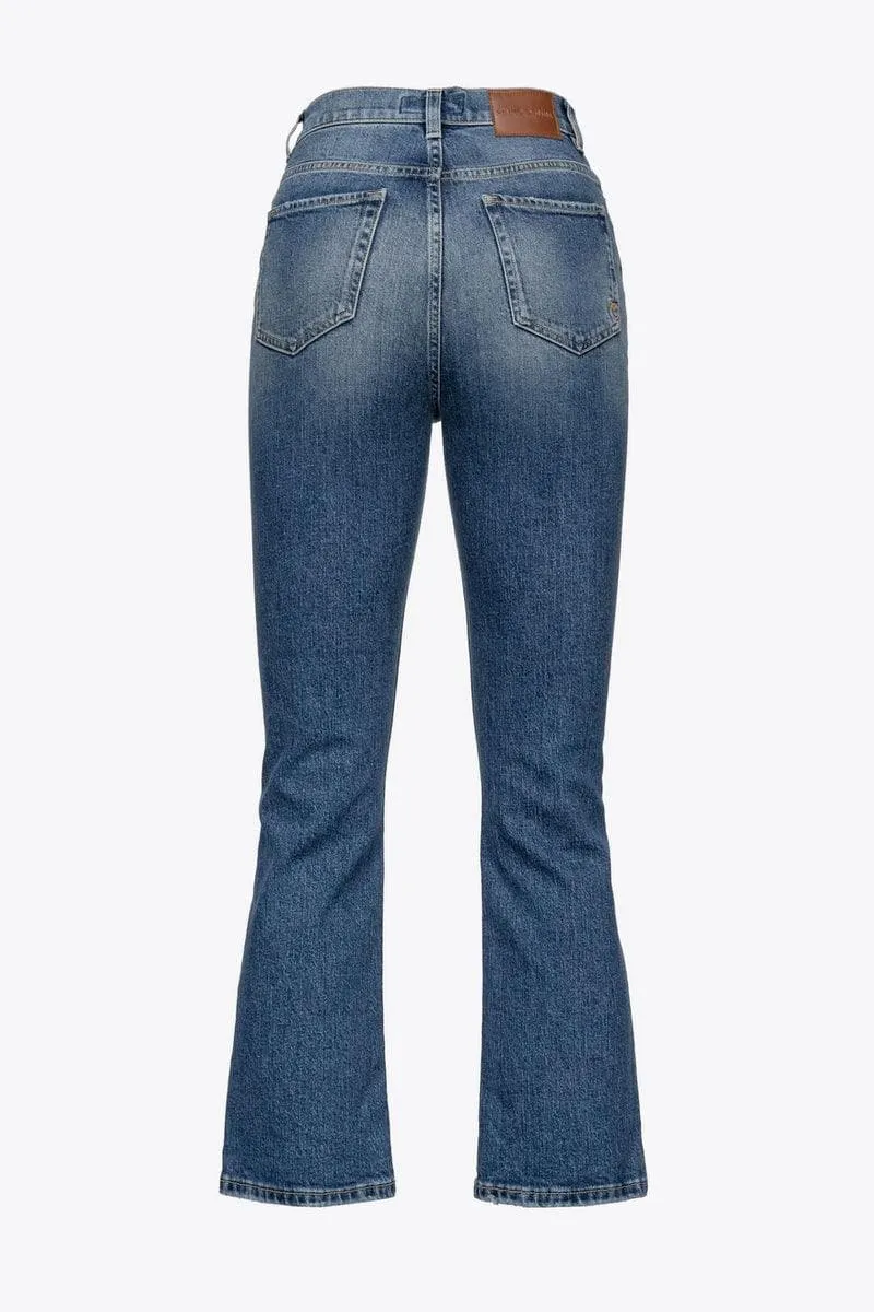 Jeans belen bootcut mix bottoni