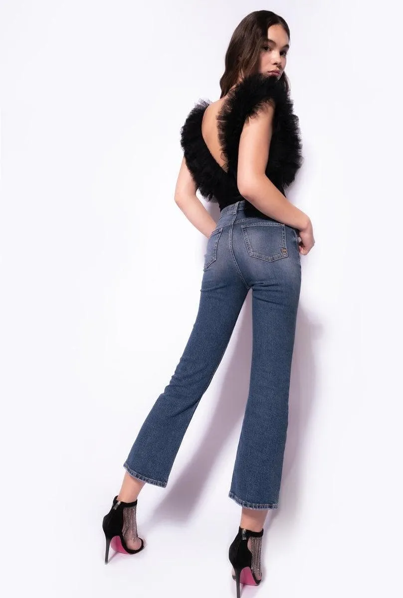 Jeans belen bootcut mix bottoni