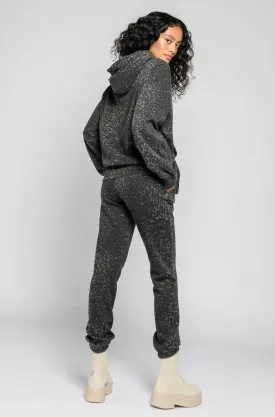 JOGGER - ANTHRACITE LEOPARD
