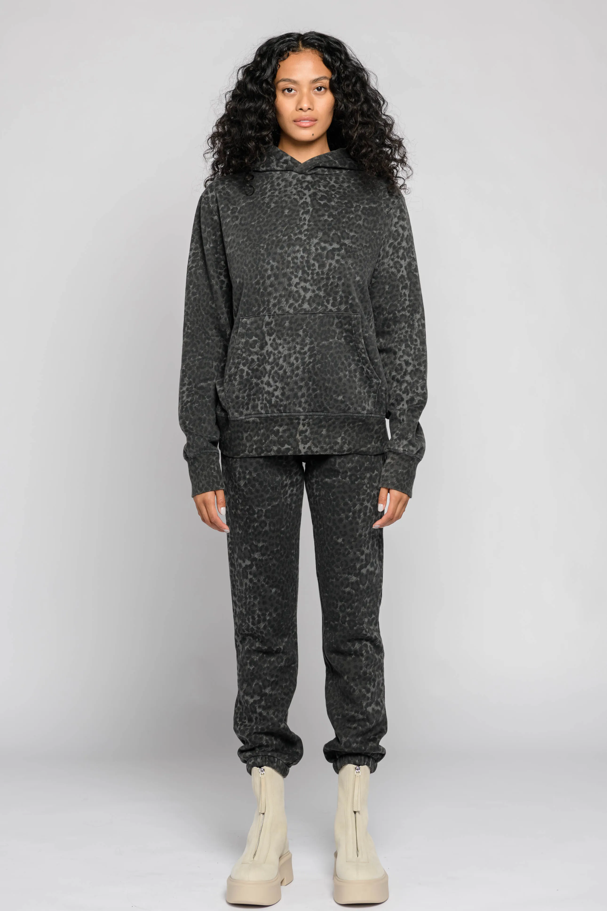 JOGGER - ANTHRACITE LEOPARD