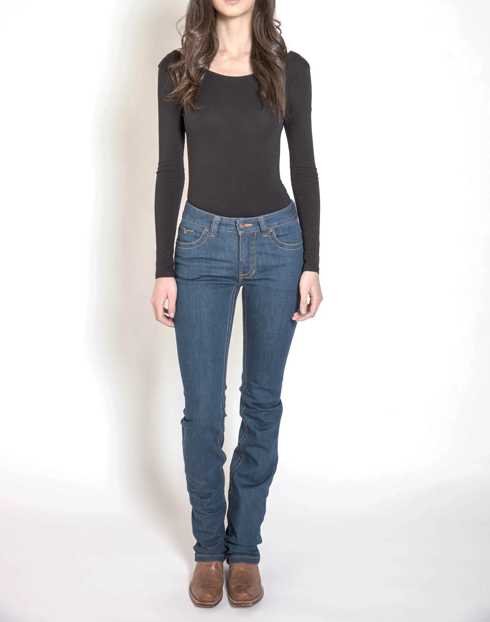 Kimes Ranch Womens Betty 17 Jeans Blue Cotton Blend Mid Rise Bootcut 0x32
