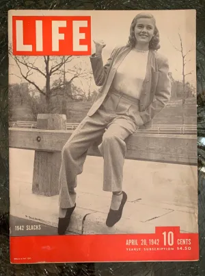 Life Magazine April 20, 1942 - Slacks