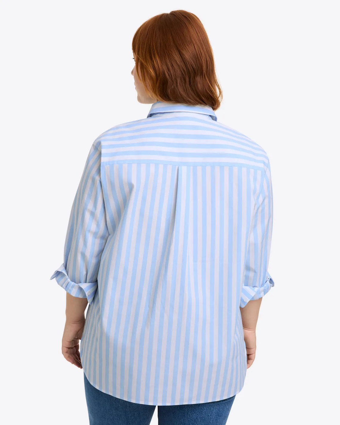 Lynn Long Sleeve Top in Crisp Cotton