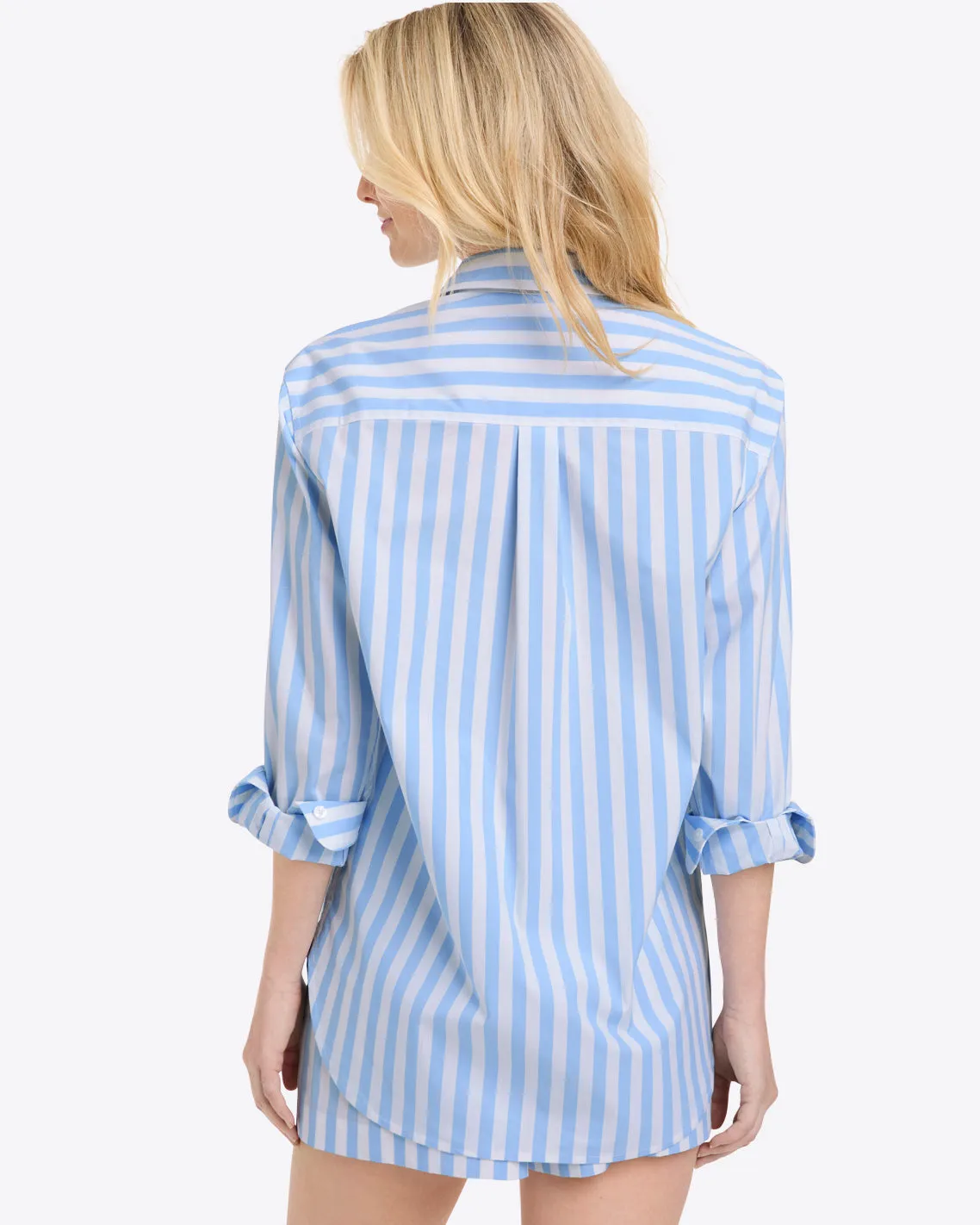 Lynn Long Sleeve Top in Crisp Cotton