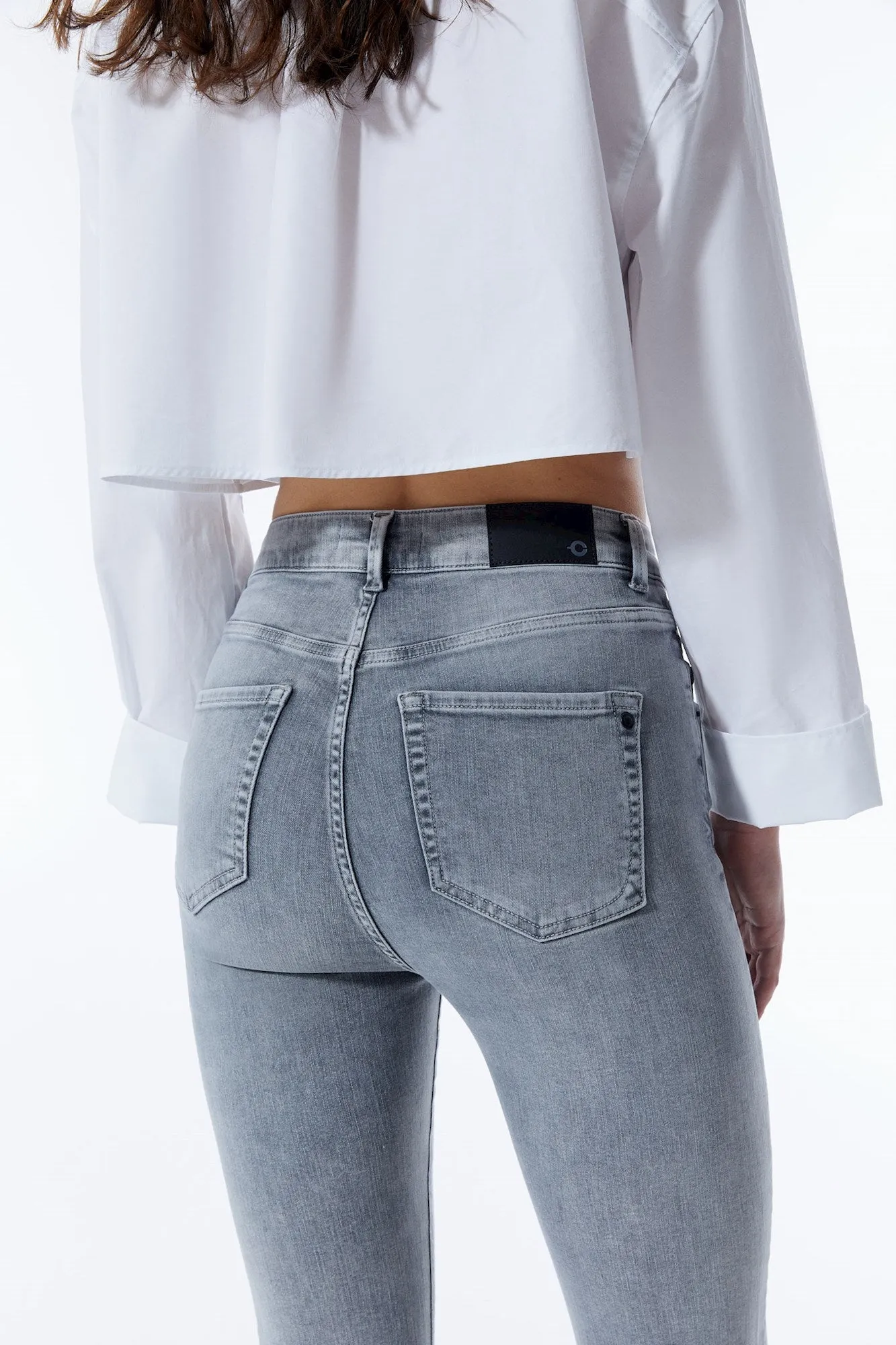 Matilda Ultra High Waist 5 Pocket Jeans Grey VT