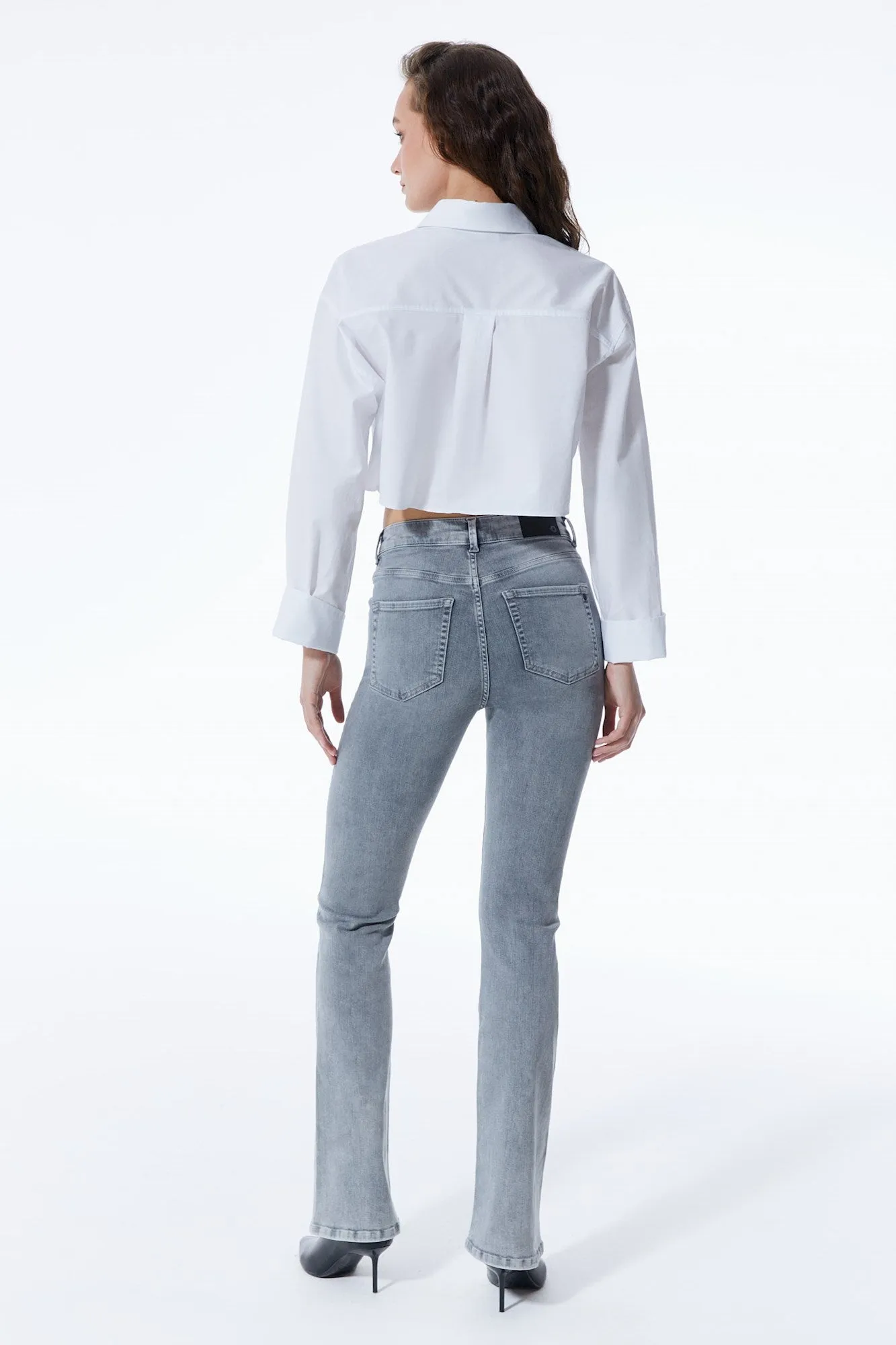 Matilda Ultra High Waist 5 Pocket Jeans Grey VT
