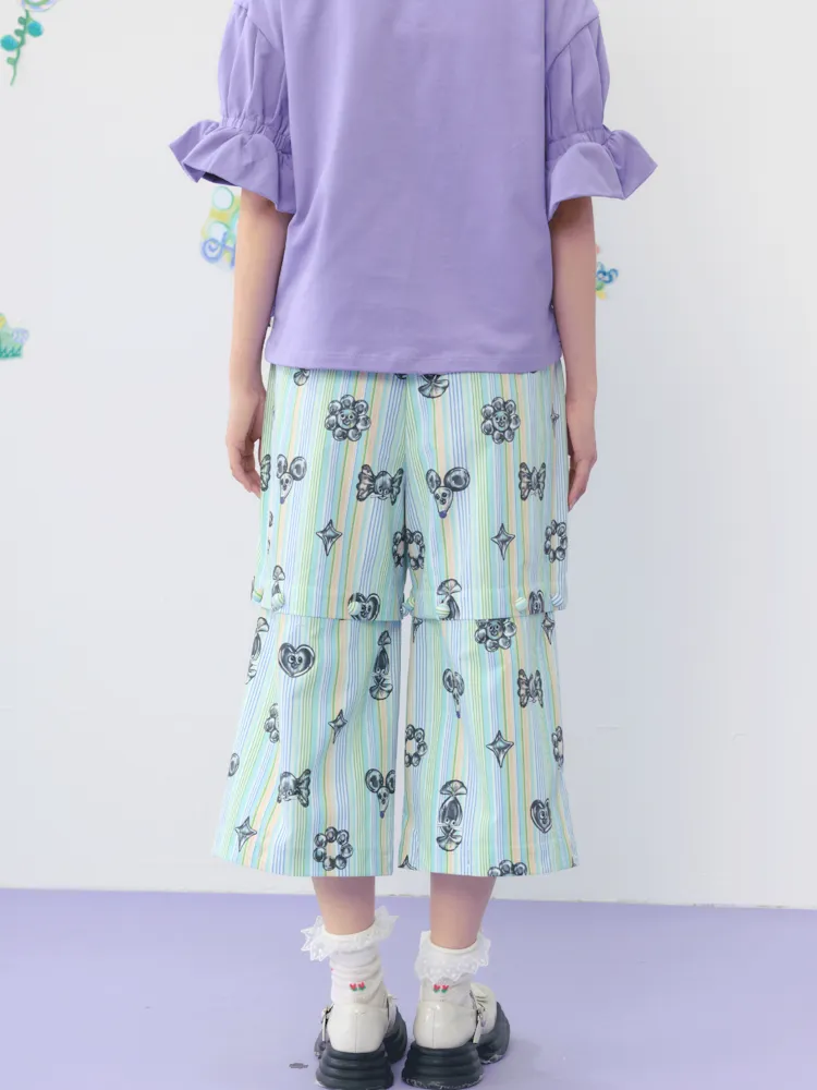 Multi Layered Patchwork Removable Summer Casual Pants【s0000009536】