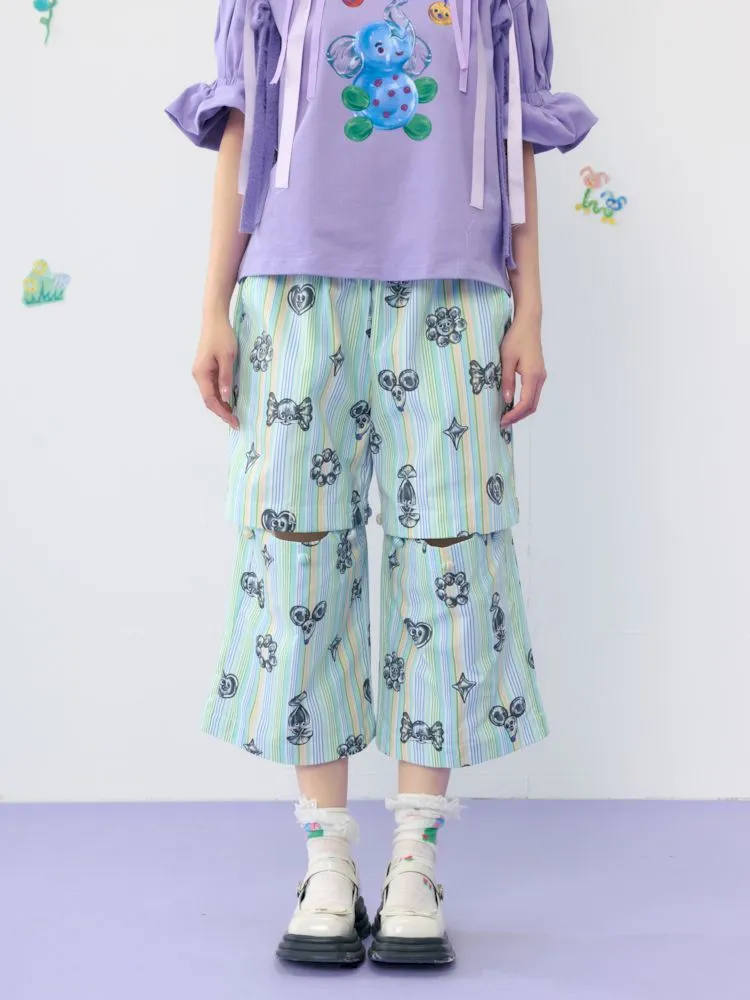 Multi Layered Patchwork Removable Summer Casual Pants【s0000009536】