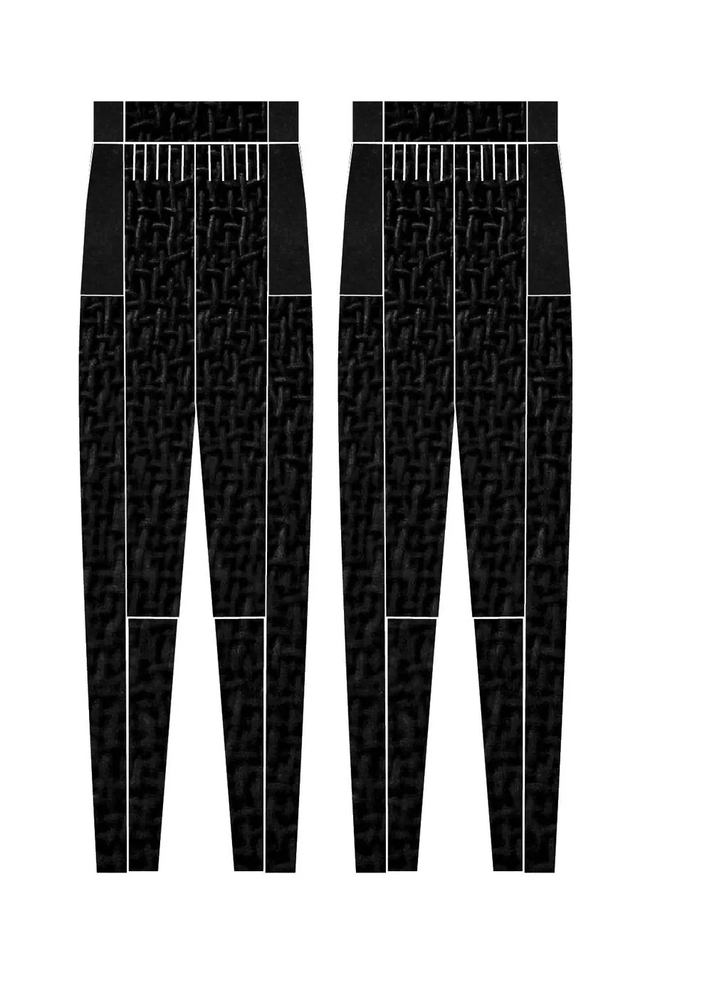 PANTS LOOSE ELASTIC BLACK PLAIN
