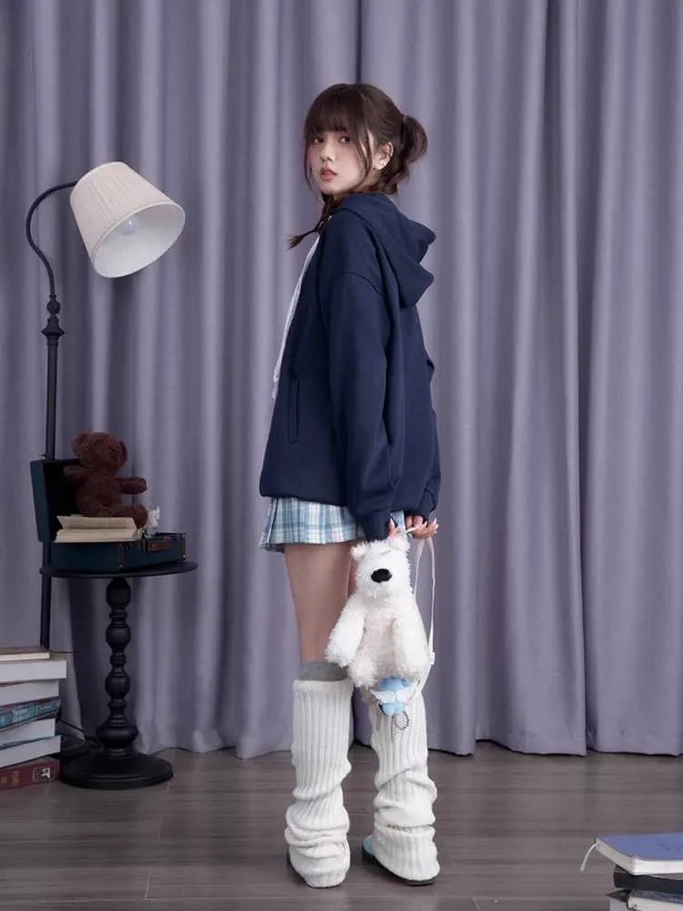 Printed hooded long sleeve casual sweatshirt【s0000010690】
