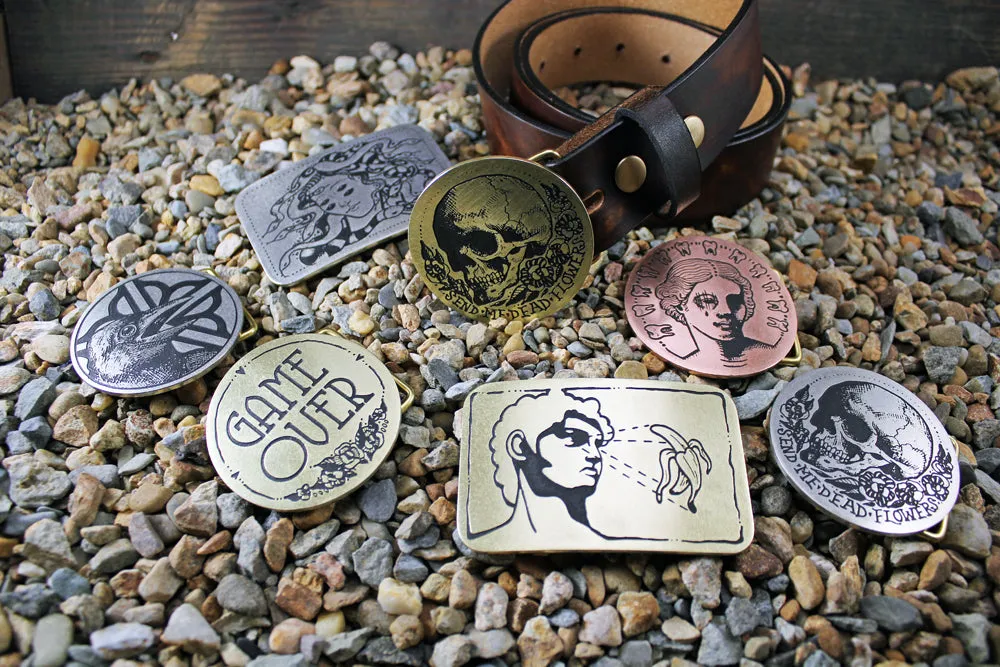 "The Birth of Medusa" Belt Buckle - by Madeline Brown