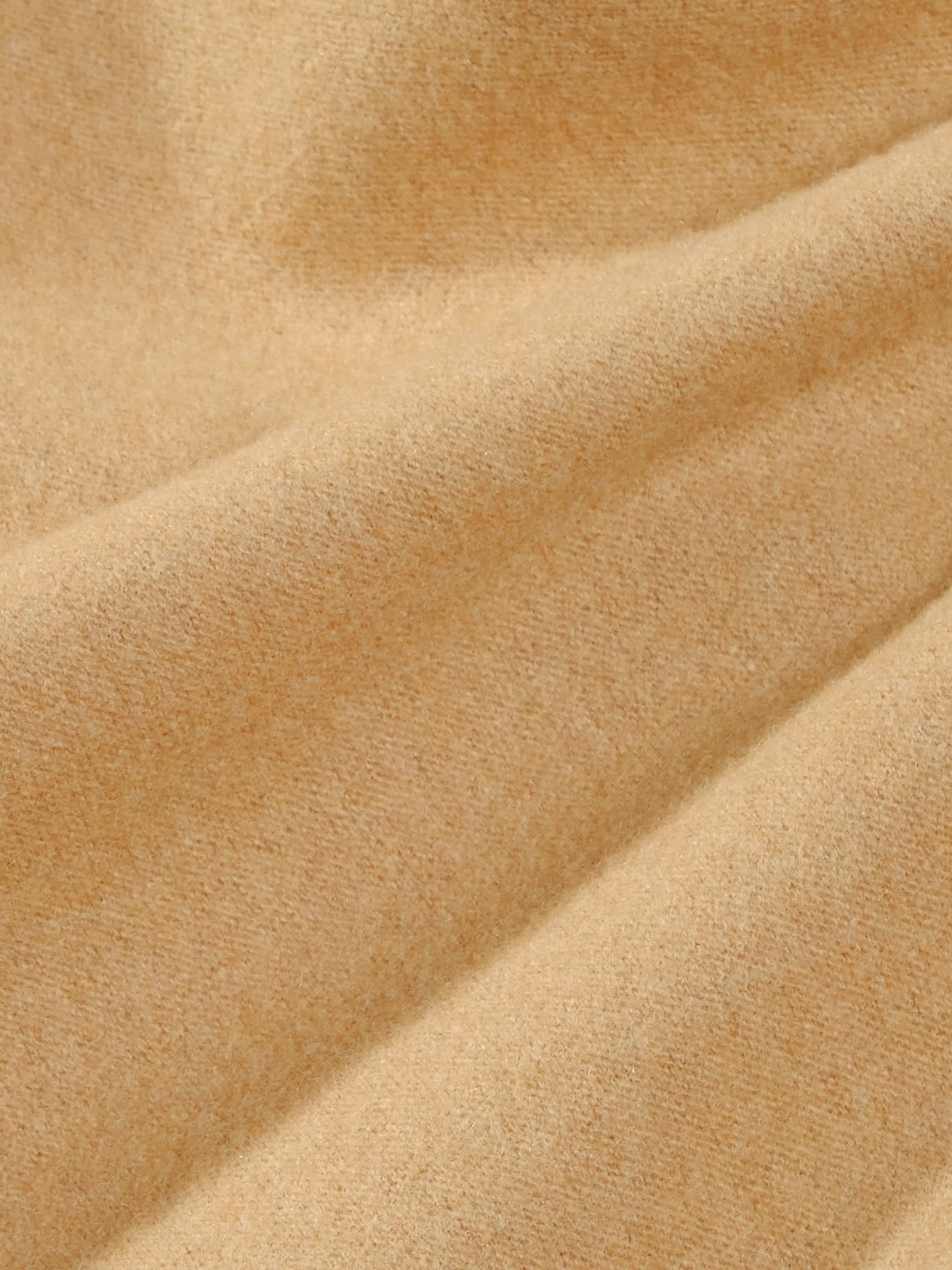 Recycled Wool Jersey Loose Leg Track Pants—camel