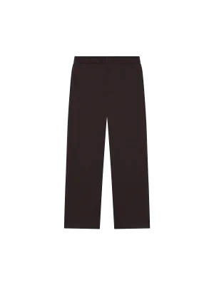 Recycled Wool Jersey Loose Leg Track Pants—chestnut brown