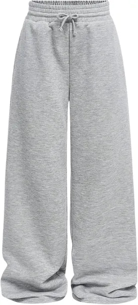 SOLY HUX Girl's Straight Wide Leg Sweatpants Casual High Waisted Baggy Joggers Track Pants