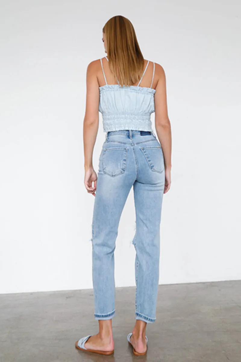 Top Choice High Waist Premium Mom Jeans
