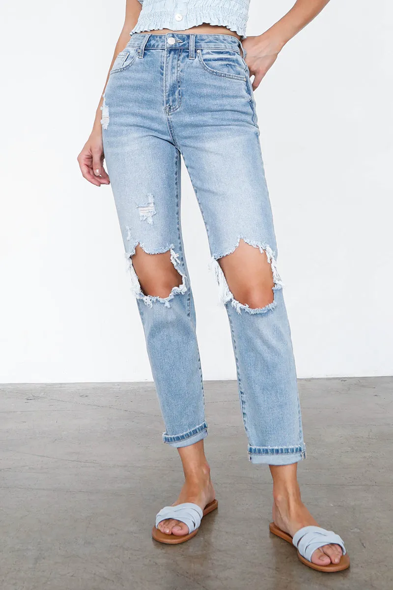 Top Choice High Waist Premium Mom Jeans