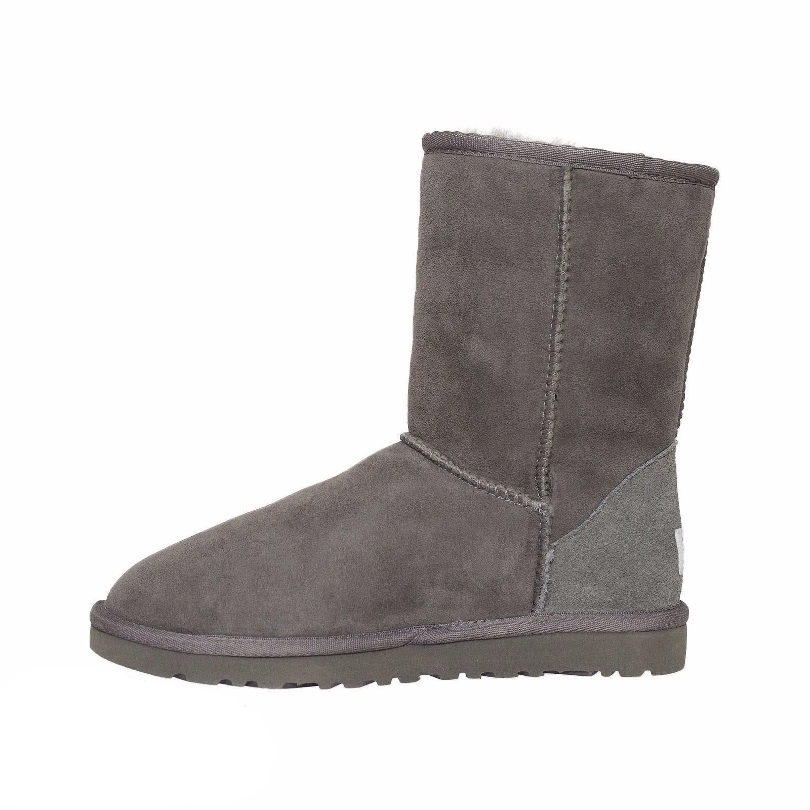 Womens Classic Short Grey UGG Boots - Premium Quality Wool Lined Sheepskin Boot