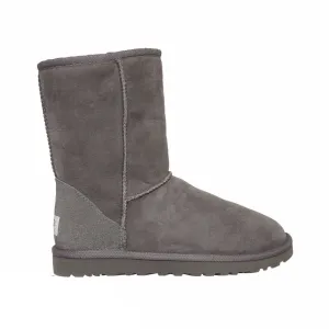 Womens Classic Short Grey UGG Boots - Premium Quality Wool Lined Sheepskin Boot