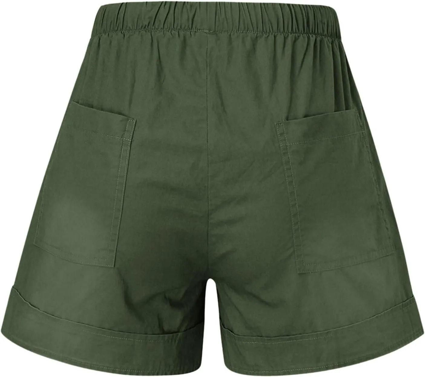 Womens Drawstring Shorts Summer Elastic Waist Casual Lightweight with Pockets #45